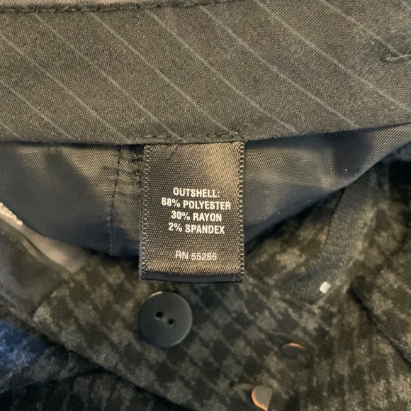 Express Editor Pants Y2K Black and Grey Houndstooth Checked Pants Size 6 - Picture 6 of 6